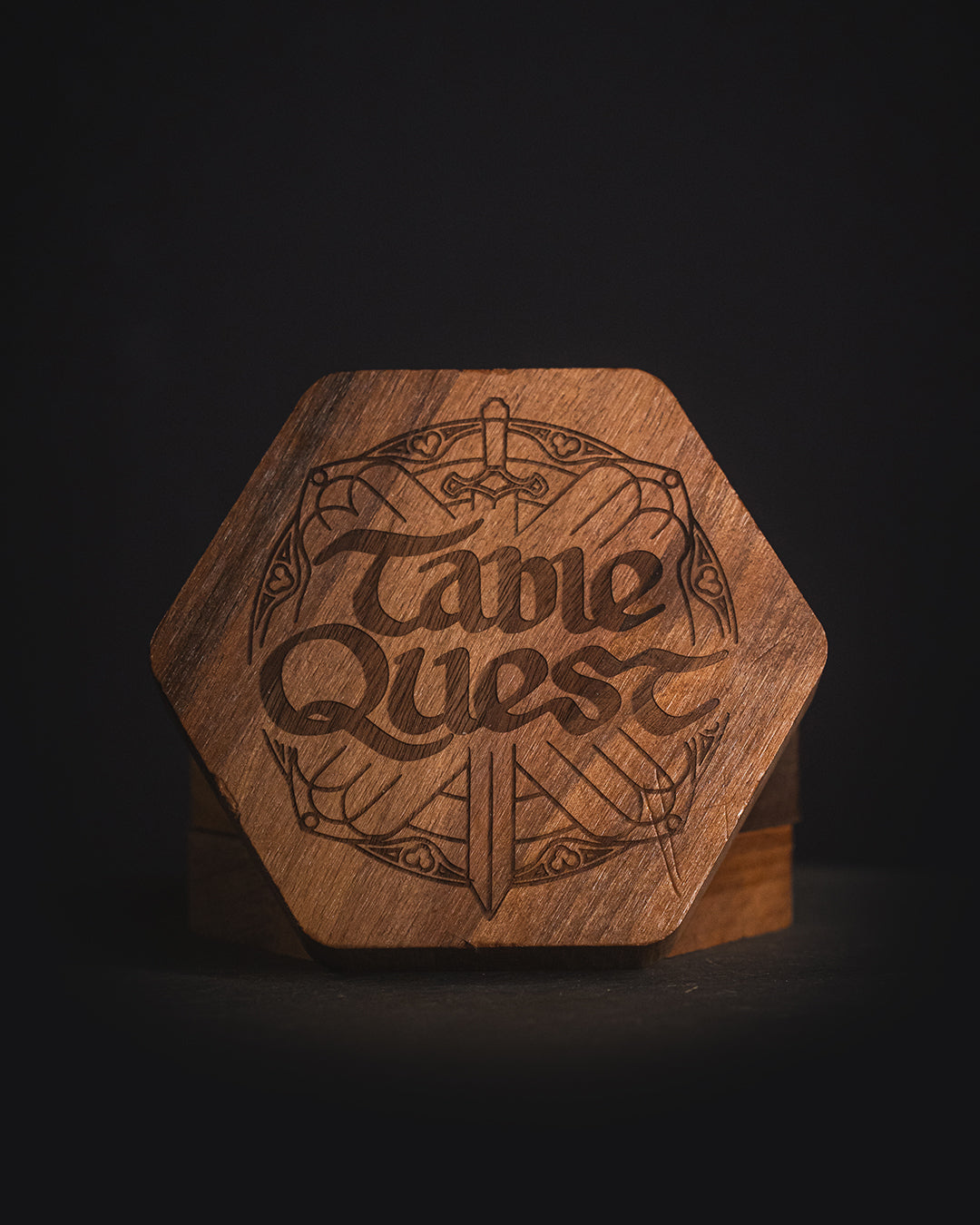 Boîte hexagonale pour 7 dés