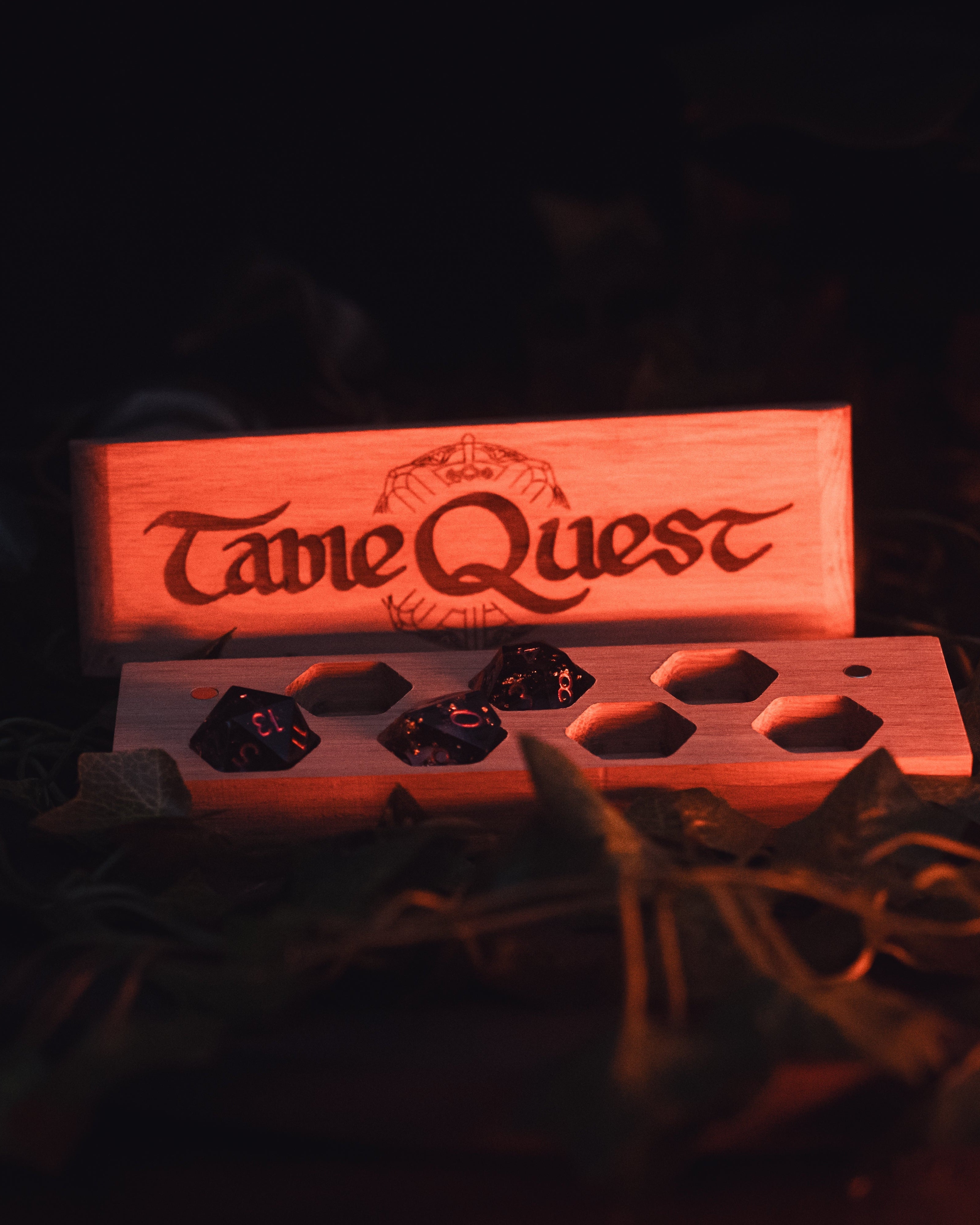 Boîte Table Quest rectangulaire à 7 dés